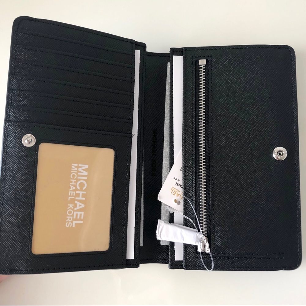 Michael Kors Slim Bifold Wallet Black - Picture 5 of 7